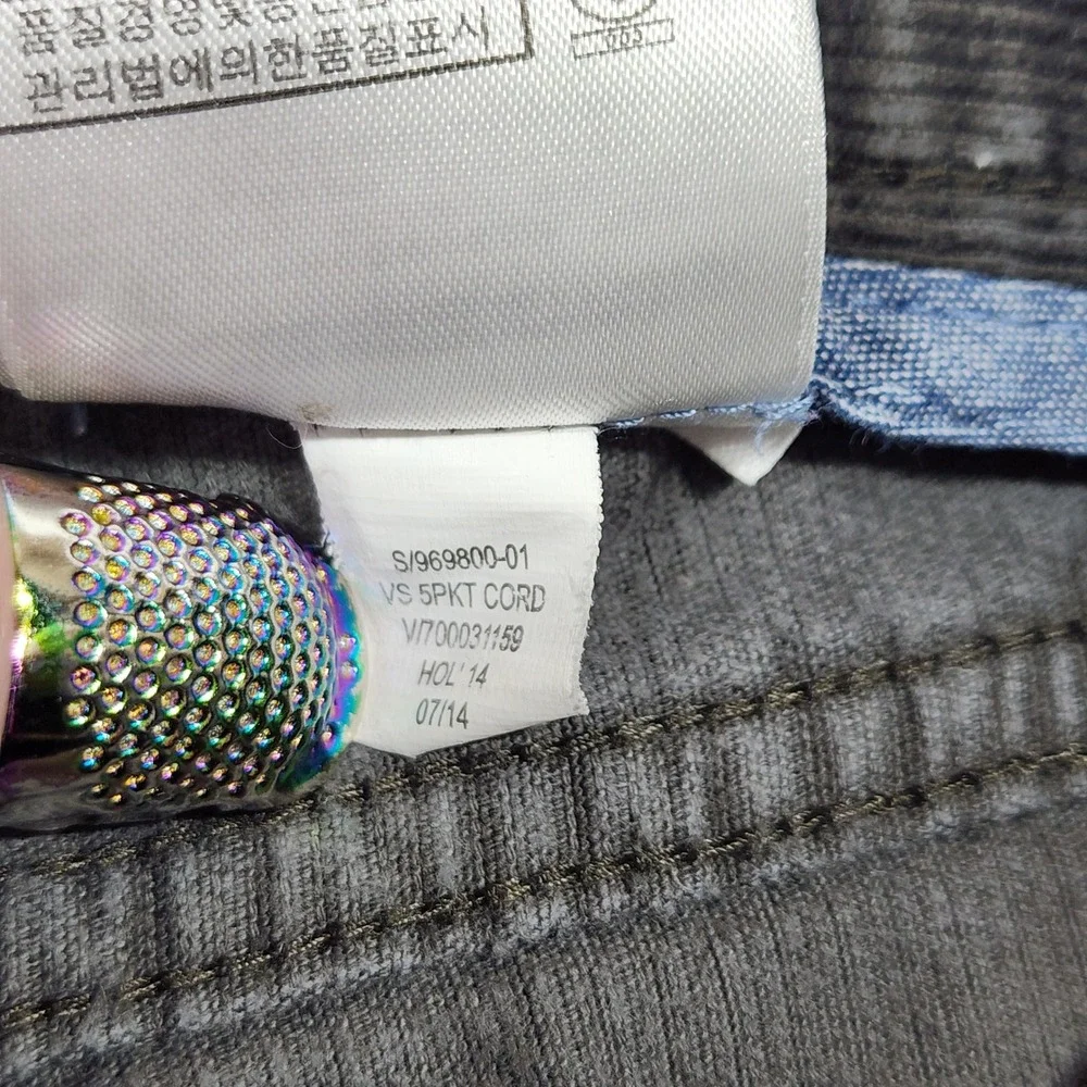 Banana Republic Pima Cotton Corduroy Pants 38x32 Mens Dark‎ Gray 969800-01 2014